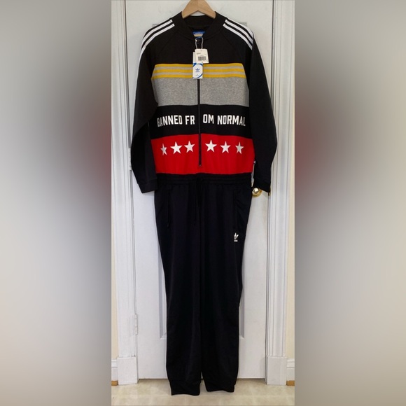 Adidas X RITA ORA BANNED FROM NORMAL ONESUIT Tracksuit Ladies Sz L NEW NWT 2016! - Picture 4 of 13